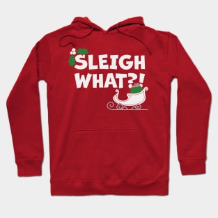 Sleigh What?! Christmas Cartoon Hoodie